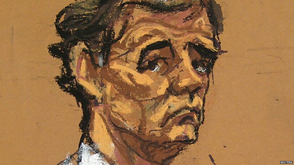 A court sketch of Alejandro Burzaco