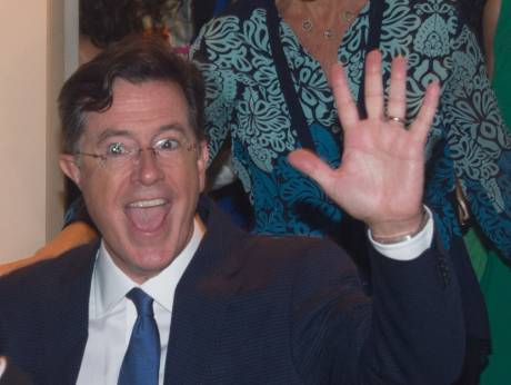 NEW YORK NY- AUGUST 06 Stephen Colbert attends the final'The Daily Show With Jon Stewart'