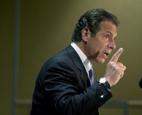 New York Gov. Andrew Cuomo speaks at the