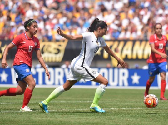 United States forward Christen Press beats Costa