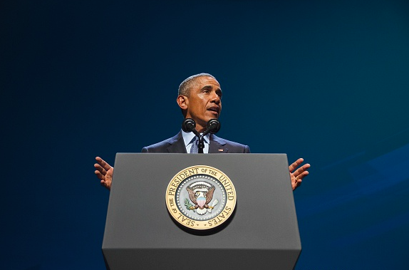 President Barack Obama speaks during the National Clean Energy Summit 8.0 in Las Vegas Nevada