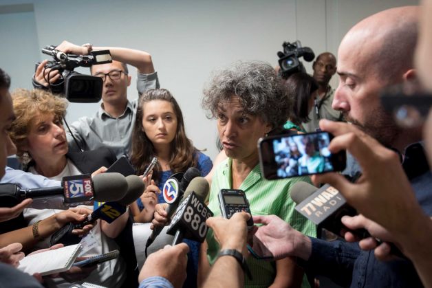 Dr. Mary Bassett the city health commissioner fields questions about the outbreak of Legionnaires disease in New York Aug. 7 2015. Only one new case was reported in the most recent day of an outbreak that has left ten people dead. Were optimisti