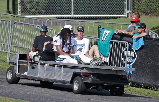 Panthers WR Benjamin has torn ACL sidelined for the season