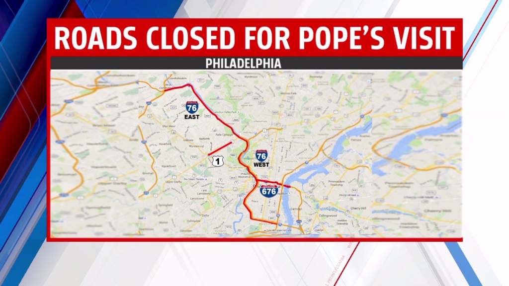 Philadelphia Mayor announces major highway closures for Pope’s visit