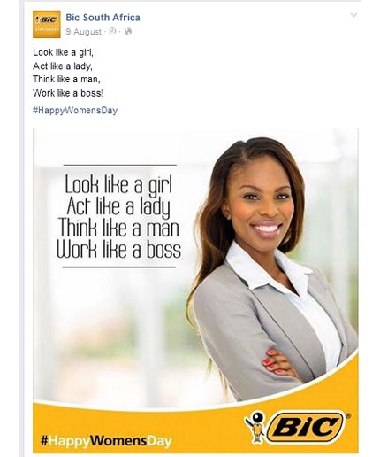 Stationary Giant 'Bic' Forced to Apologise for Women's Day Graphic telling