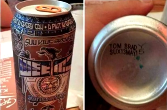 Indy Brewery Writes “Tom Brady Sux” on Beer Cans (Pic)