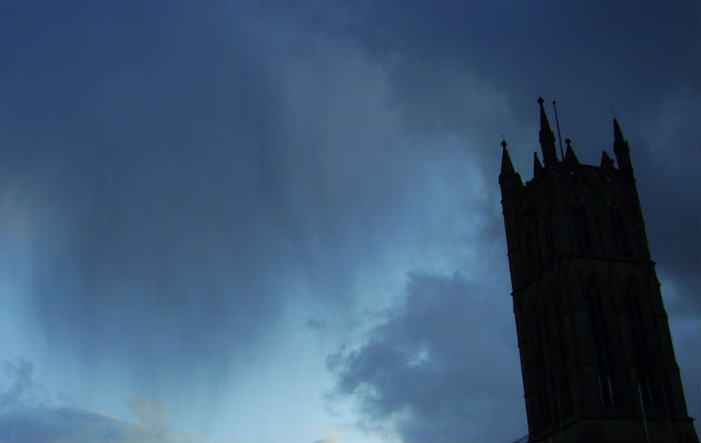 Rain over St Marks