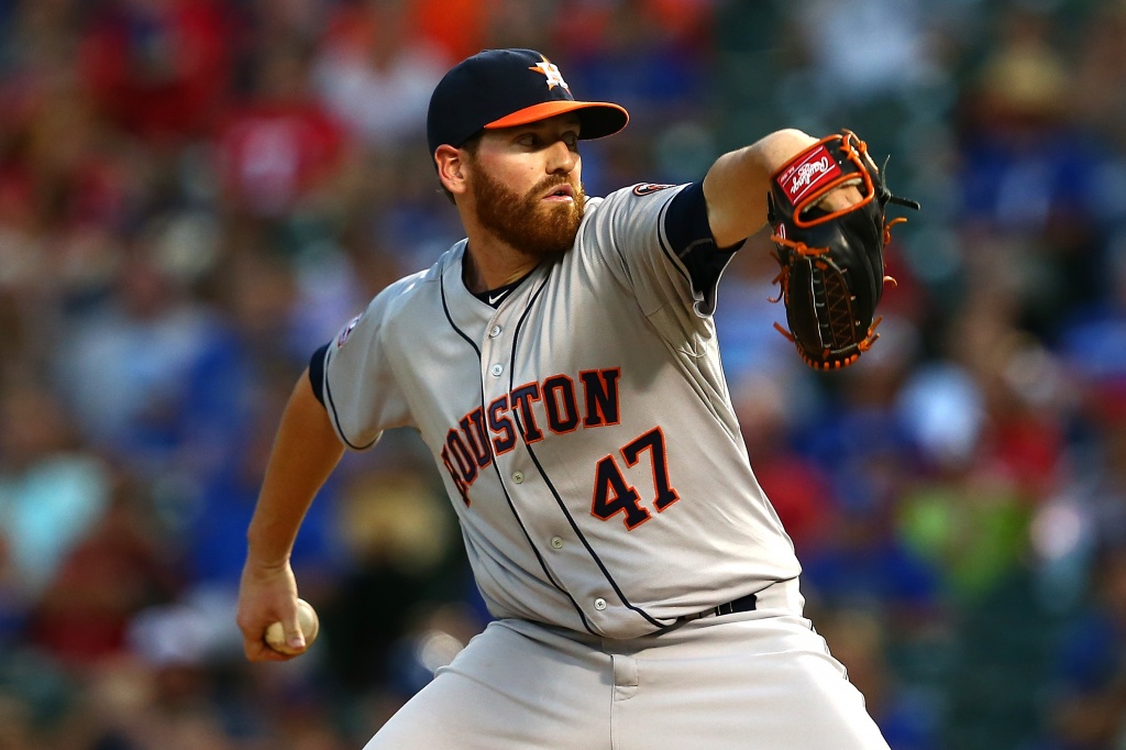 Pitching on short rest Dan Straily couldn't give the Astros what they needed — a deep start — after being recalled from Class AAA Fresno for Tuesday's game against the Rangers