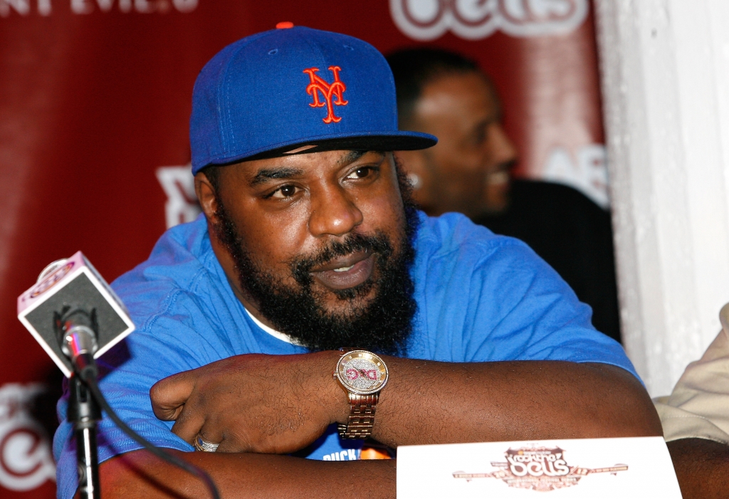 Rapper Sean Price speaks during the 2012 Rock the Bells Festival press conference and Fan Appreciation Party on at Santos Party House