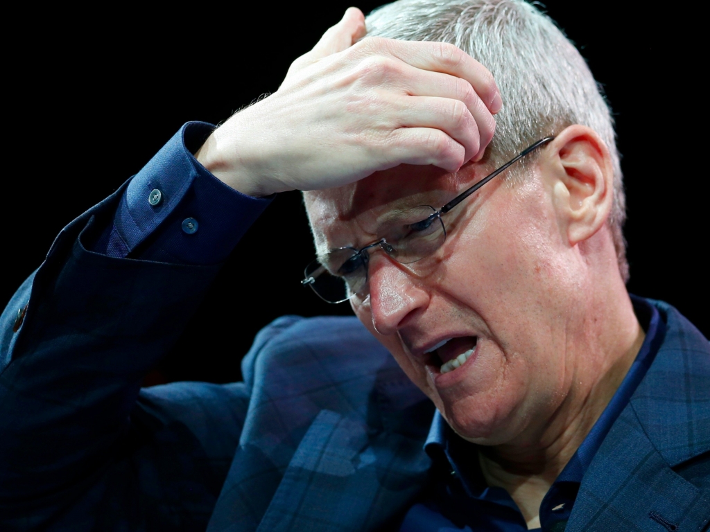 Sad Apple CEO TIm Cook