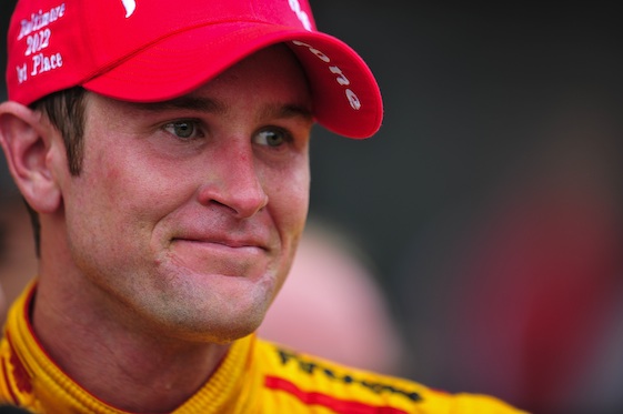 Ryan Hunter Reay won at Pocono on Sunday. His celebration however was muted by a wreck involving teammate Justin Wilson