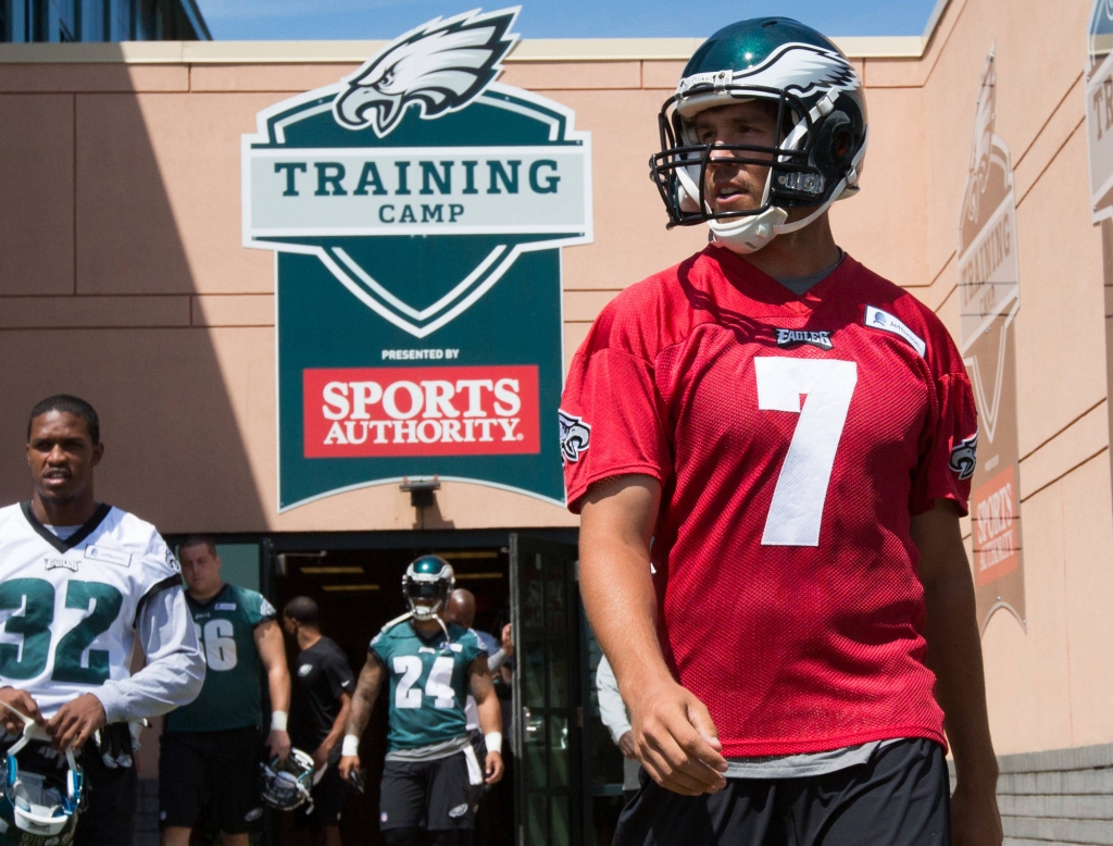 Sam Bradford walking into Training Camp.		Bill Streicher-USA TODAY Sports