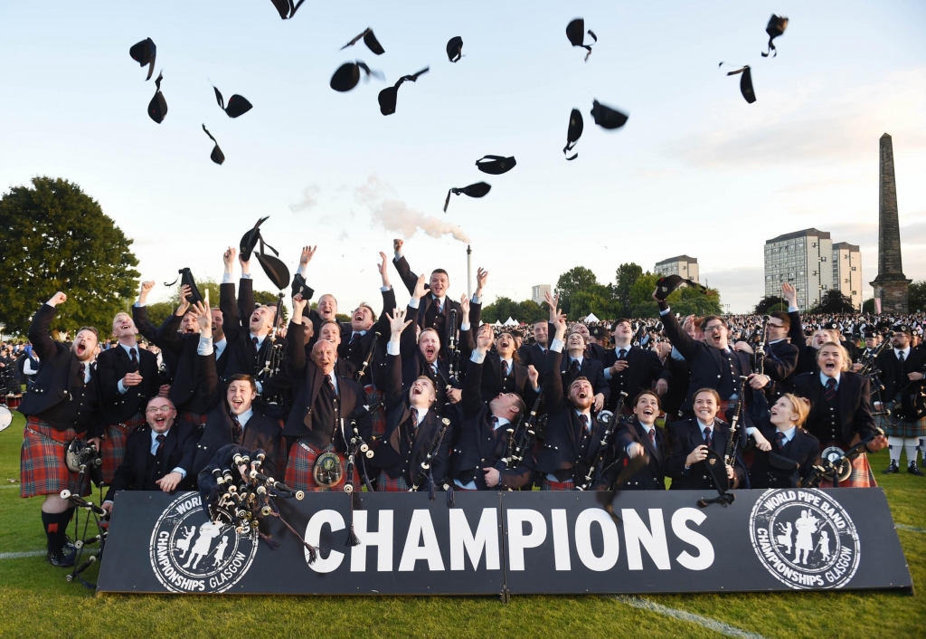 Scottish pipe band crowned world champions for first time in a decade