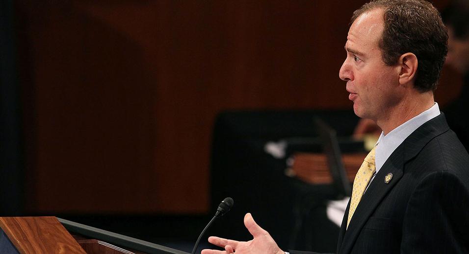 WASHINGTON- SEPTEMBER 13 House Manager Rep. Adam B. Schiff, speaks during the U.S. Senate impeachment impeachment trial of U.S. District Court Judge for the Eastern District of Louisiana G. Thomas Porteous Jr