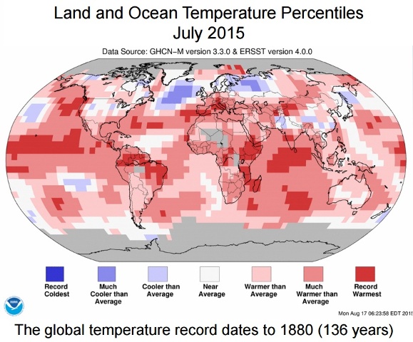 Source NOAA's August weather briefing