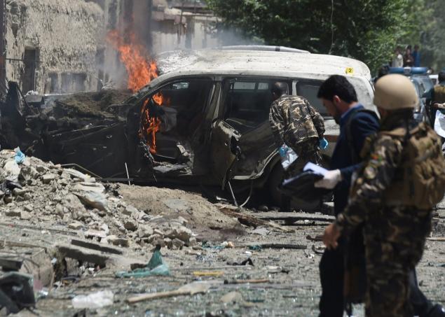 Three police officers were killed in Thursday's suicide bombing in Afghanistan