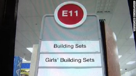 Target toy aisle sign sparks gender criticism