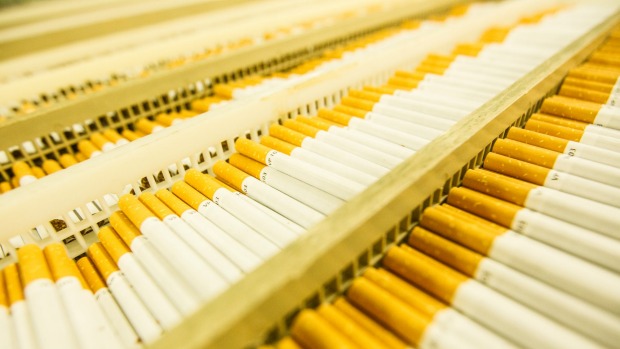 The British American Tobacco plant in Sydney alone produces 93,000,000 cigarettes a week