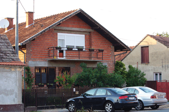 The house of 31-year-old Tomislav Salopek in Vrpolje in eastern Croatia