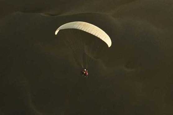 The paraglider flew near Los Angeles County's Pitchess Detention Center