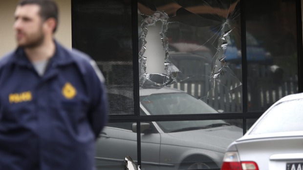 The scene of one of the terror raids in April related to the alleged Anzac Day plot