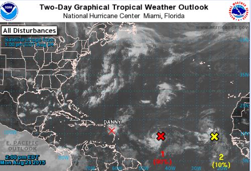 NHC satellite map of area