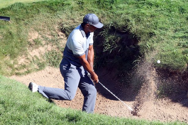 USA Today Sports  Reuters

Tiger Woods in a bunker during yesterday's practice round