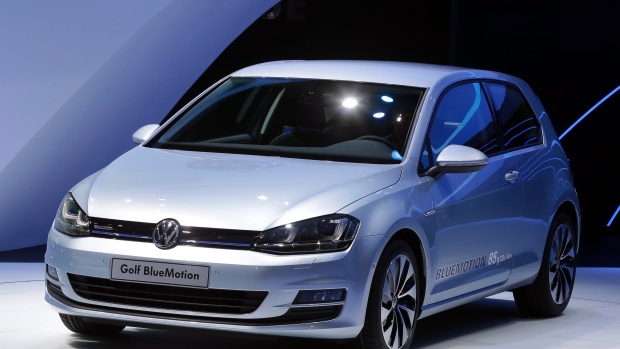 The Volkswagen Golf is shown in 2012. It is among 41,300 VW vehicles being recalled in Canada for an airbag fault