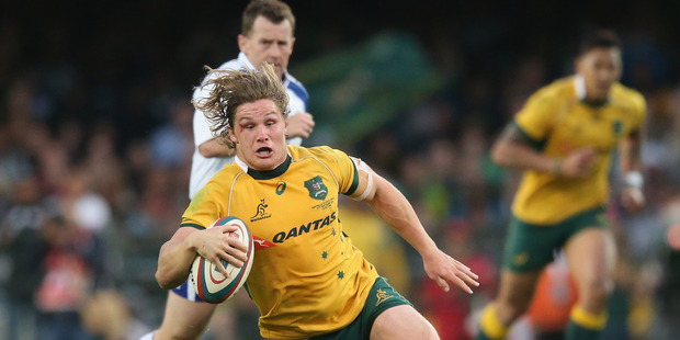 Wallabies flanker Michael Hooper has formed a formidable loose forward partnership alongside David Pocock