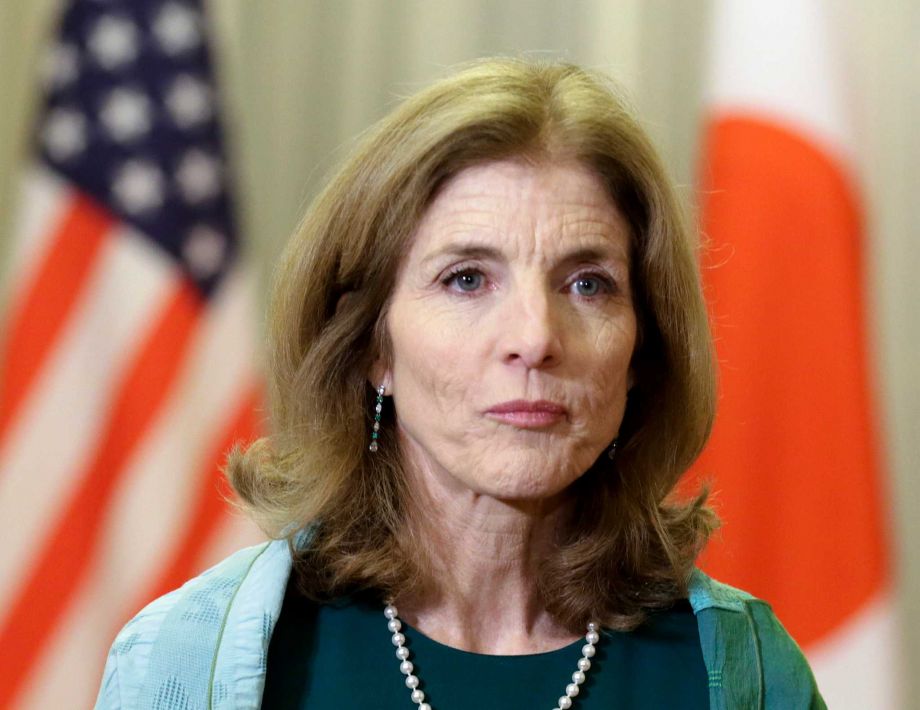 2015 U.S. Ambassador to Japan Caroline Kennedy is seen in Tokyo Japan. Senior staff at the U.S. Embassy to Japan including Kennedy have used personal email accounts for official business an internal watchdog said