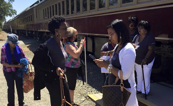 Eleven women who were removed from a Napa Valley wine train on Saturday say they were singled out because the group was mostly black