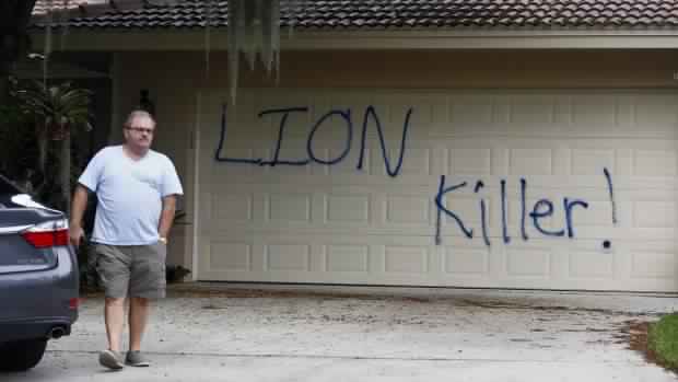 Lion Killing Dentist's Florida Home Vandalized