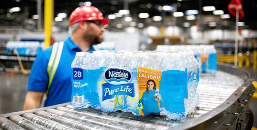 Nestle net profit sales down slightly in first half of year