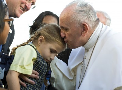 American flies the Pope