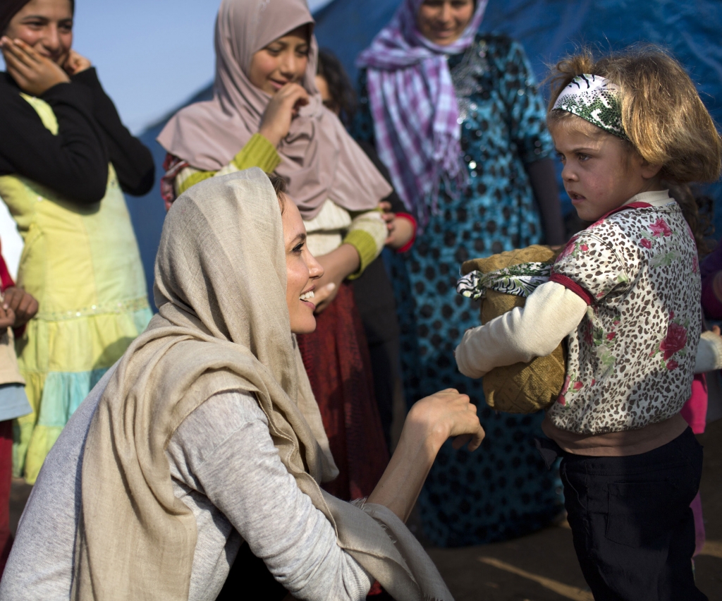 Angelina reportedly met the Syrian orphan on a solo trip to a refugee camp as part of her role as the United Nations High Commissioner on Refugees