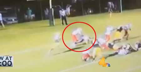 WATCH: Another high school player allegedly targets referee during football game