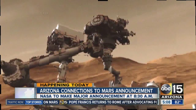 Arizona connections to Mars announcement                      KNXV