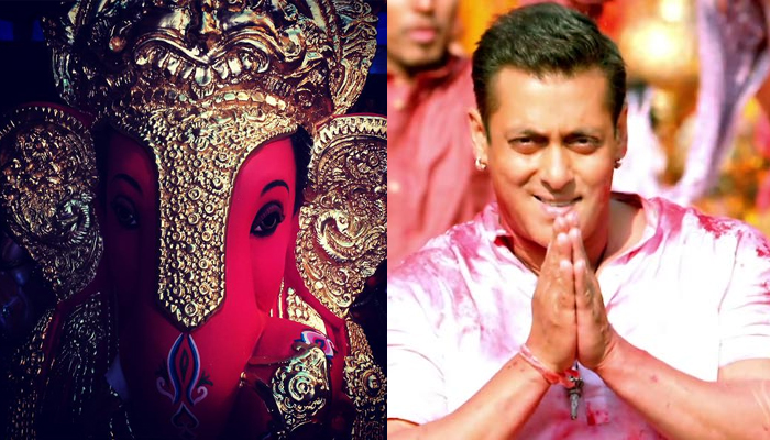 See in pics Salman Khan dances to dhol beats during Ganpati celebrations