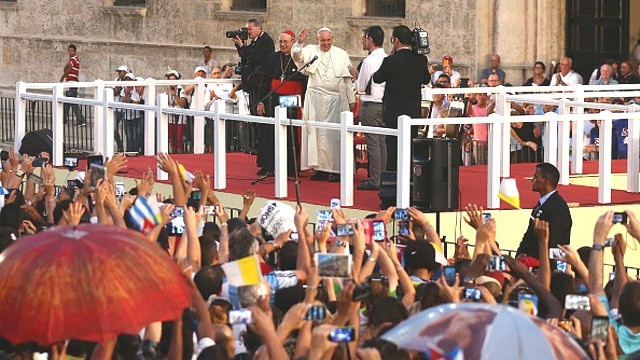 Pope with handicapped boy