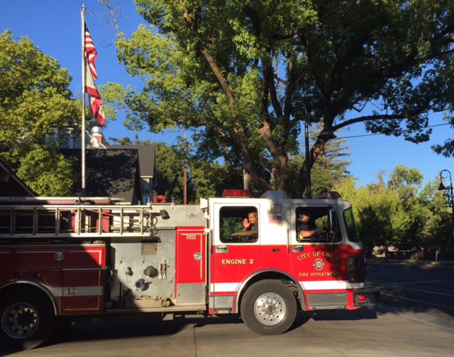 Chico Firefighters on their way to help citizens