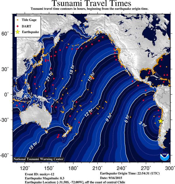 Powerful earthquake in Chile promts tsunami concern in California, Hawaii