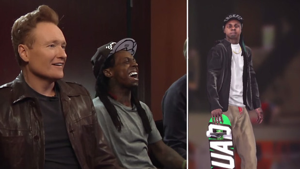 Watch Conan O'Brien play Tony Hawk's Pro Skater 5 with the legendary skateboarder and Lil Wayne