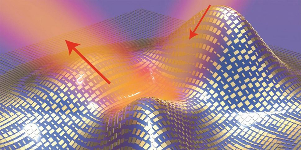 Invisibility cloak hides bumpy 3D object from visible light