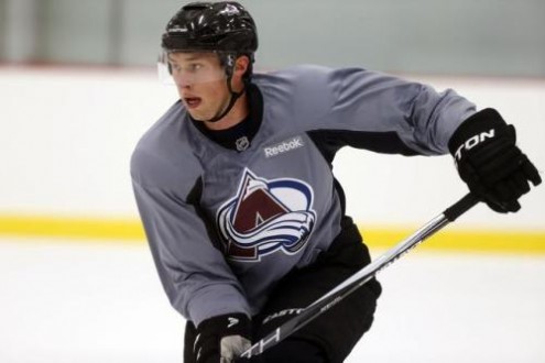 Erik Johnson at camp last week