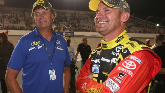 Michael Waltrip and Clint Bowyer