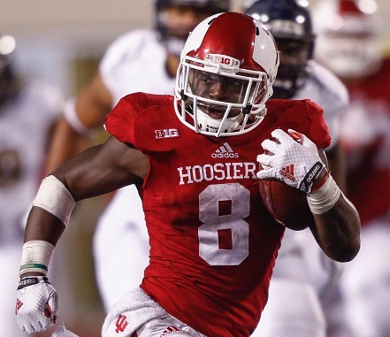 Jordan Howard ran for 203 yards Saturday to lead Indiana to a 38-35 victory over Western Kentucky