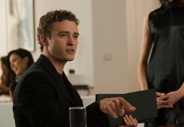 Justin Timberlake as Sean Parker in The Social Network