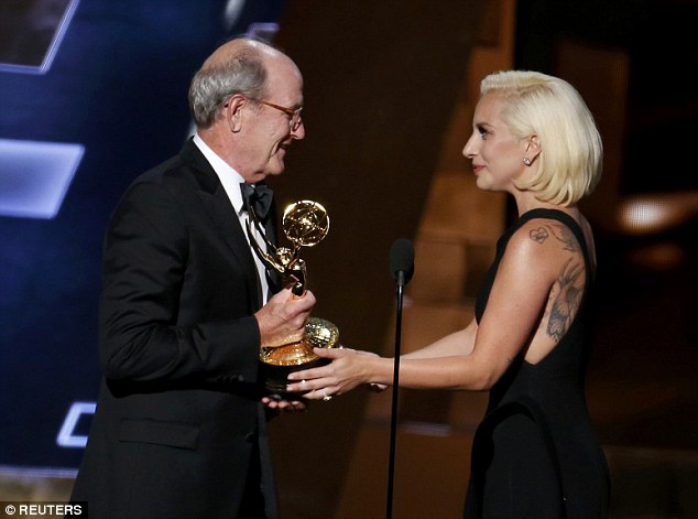 Overawed The singer attended her first Emmys awards show where she presented veteran actor Richard Jenkins with his Outstanding Actor Emmy for HBO's miniseries Olive Kitteridge