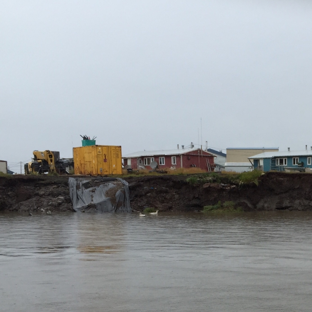 Locals say the “Nignlick” riverbank has been eroding since the 70s