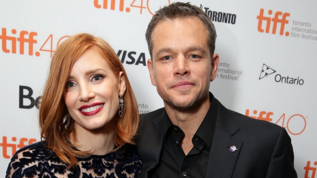 Matt Damon and Jessica Chastain lead the red-carpet glamour at The Martian premiere